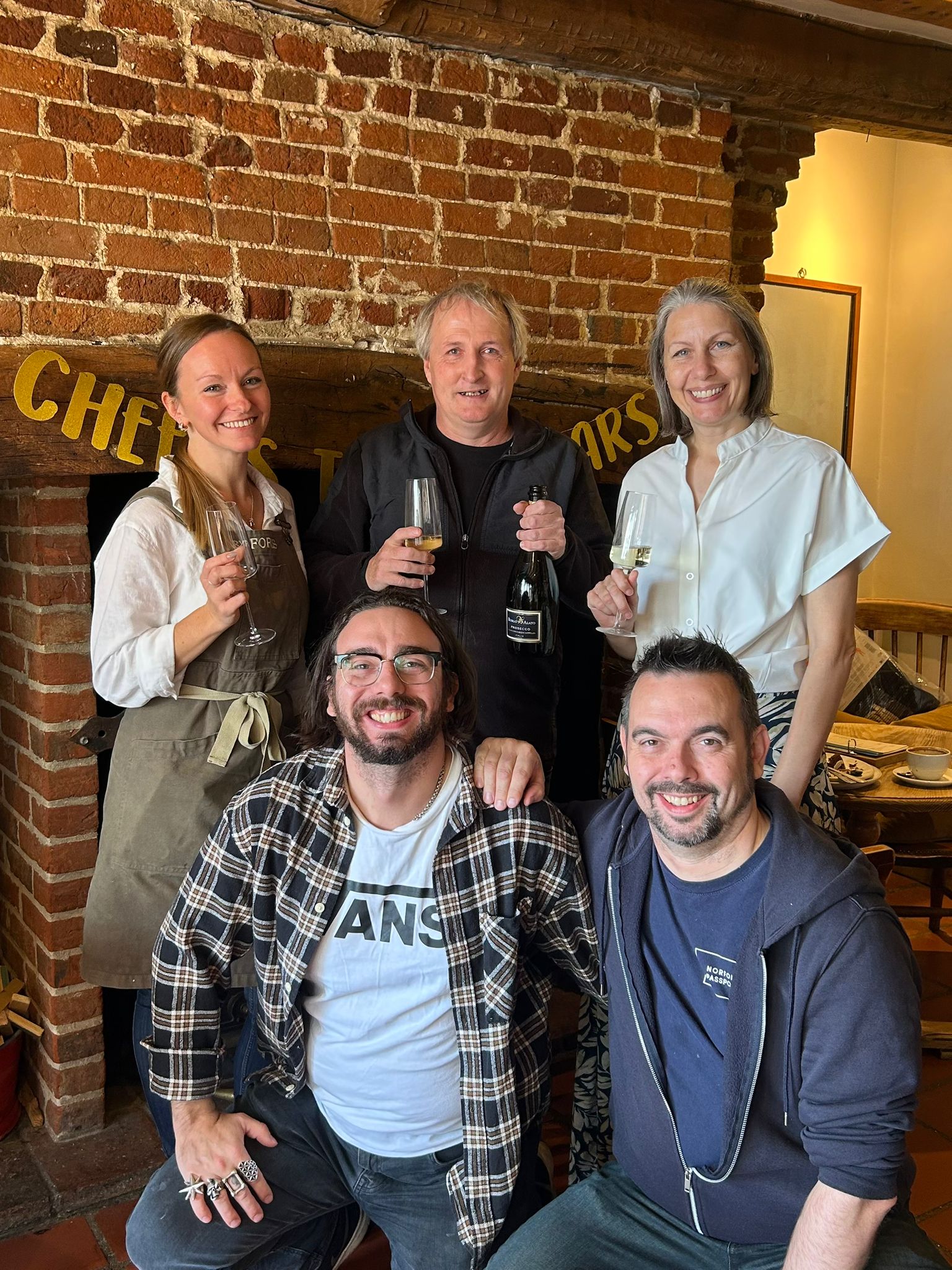 Paul with the Byfords team