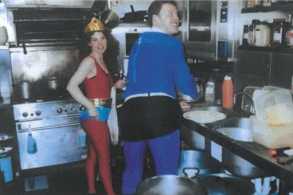 Iain and Clair at Byfords.