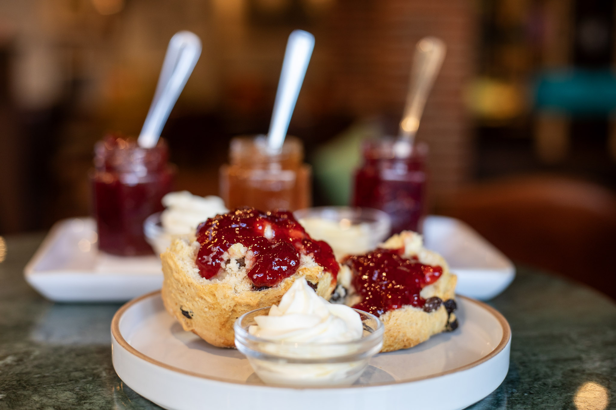 Cream tea for two